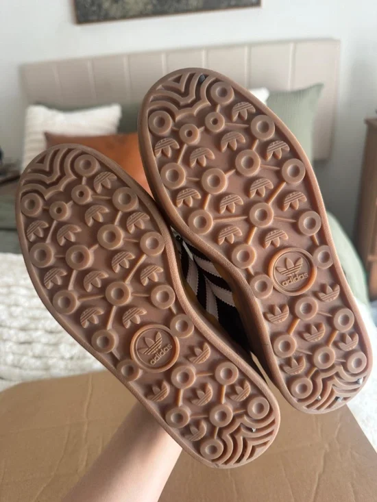 Adidas Gazelle Platform – Black Suede, Size 6 - Picture 2 of 2